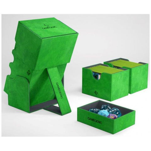 Gamegenic Stronghold Holds 200 Sleeves Convertible Deck Box Green