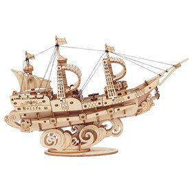 CLASSICAL 3D WOODEN SAILING SHIP