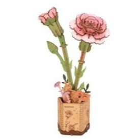 WOOD BLOOM PINK CARNATION