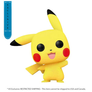 Pokemon - Pikachu Waving Flocked US Exclusive Pop! Vinyl [RS]