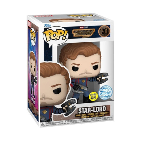 Image of Guardians of the Galaxy: Volume 3 - Star Lord US Exclusive Glow Pop! Vinyl [RS]