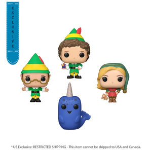 Elf - Tree Holiday US Exclusive Pocket Pop! 4-Pack Box Set [RS]