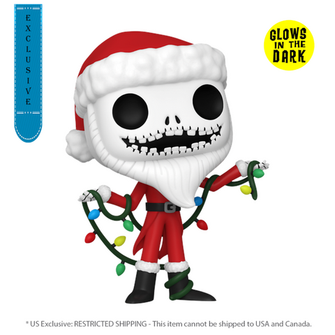 The Nightmare Before Christmas 30th Anniversary - Santa Jack US Exclusive Glow Pop! Vinyl [RS]
