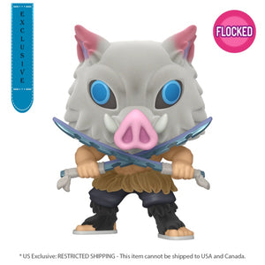 Demon Slayer - Inosuke Hashibira US Exclusive Flocked Pop! Vinyl [RS]