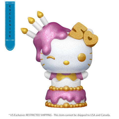 Hello Kitty 50th - Hello Kitty Cake Diamond Glitter Pop! Vinyl