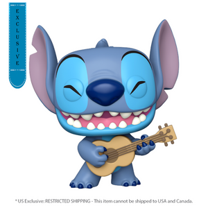 Lilo & Stitch - Stitch w/Ukelele 10" US Exclusive Pop! Vinyl [RS]