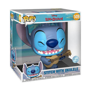 Lilo & Stitch - Stitch w/Ukelele 10" US Exclusive Pop! Vinyl [RS]