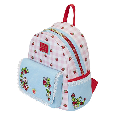 Image of Strawberry Shortcake - Denim Pocket Mini Backpack