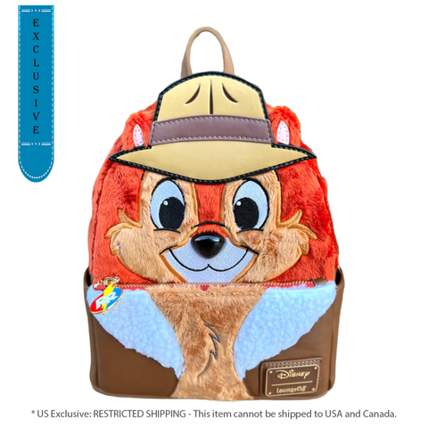 Chip 'n Dale: Rescue Rangers - Faux Fur Chip US Exclusive Cosplay Mini Backpack[RS]