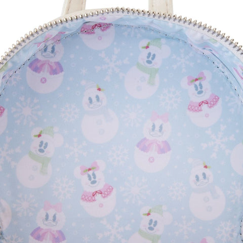 Image of Disney - Minnie Mouse Pastel Snowman Mini Backpack