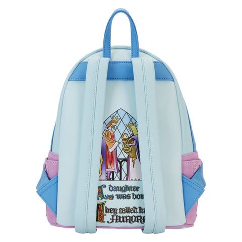 Image of Sleeping Beauty - Castle Three Good Fairies Stained Glass Mini Backpack