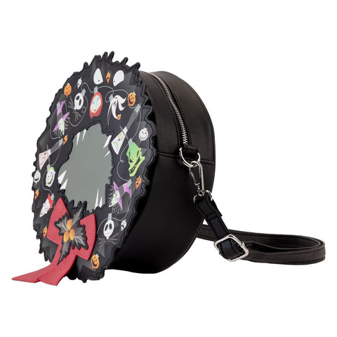 Image of Nightmare Before Christmas - Wreath String Lights Glow Crossbody