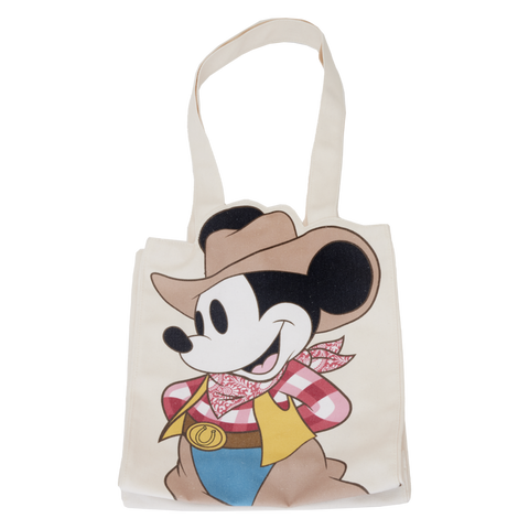 Image of Disney - Western Mickey Canvas Tote Bag