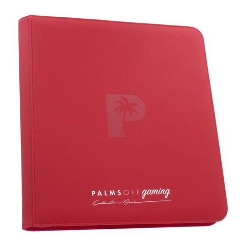 Palms Off Gaming Card Folder 4x3 (12 Pocket) Red