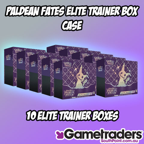 POKÉMON TCG Scarlet & Violet 4.5 Paldean Fates Elite Trainer Box CASE