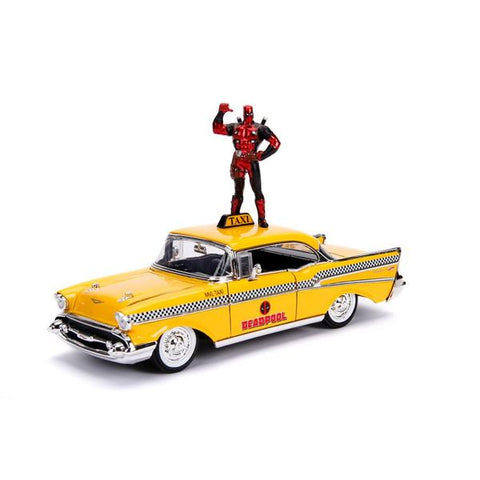 Image of Deadpool - Chevy Yellow Taxi 1:24 Hollyw