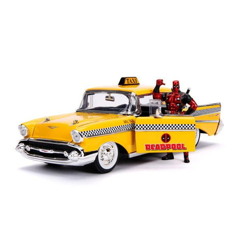 Image of Deadpool - Chevy Yellow Taxi 1:24 Hollyw