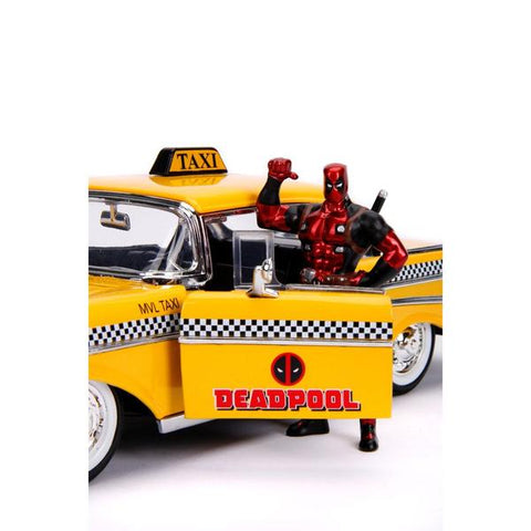 Image of Deadpool - Chevy Yellow Taxi 1:24 Hollyw