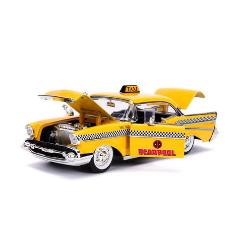 Image of Deadpool - Chevy Yellow Taxi 1:24 Hollyw