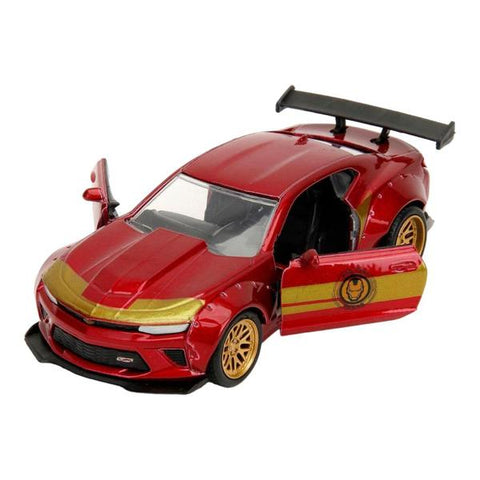 Image of Marvel Comics - 2016 Chevy Camaro SS Widebody with Ironman 1:32 Scale Diecast Figure