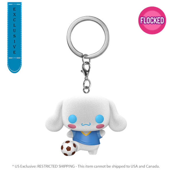 Sanrio - Cinnamoroll (with Soccer Ball) US Exclusive Flocked Pop! Keychain [RS]