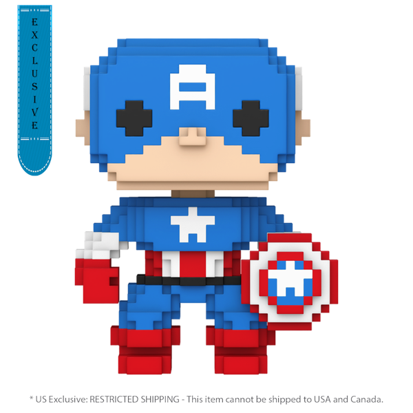 Marvel: 8-Bit - Captain America 8-Bit Pop! RS