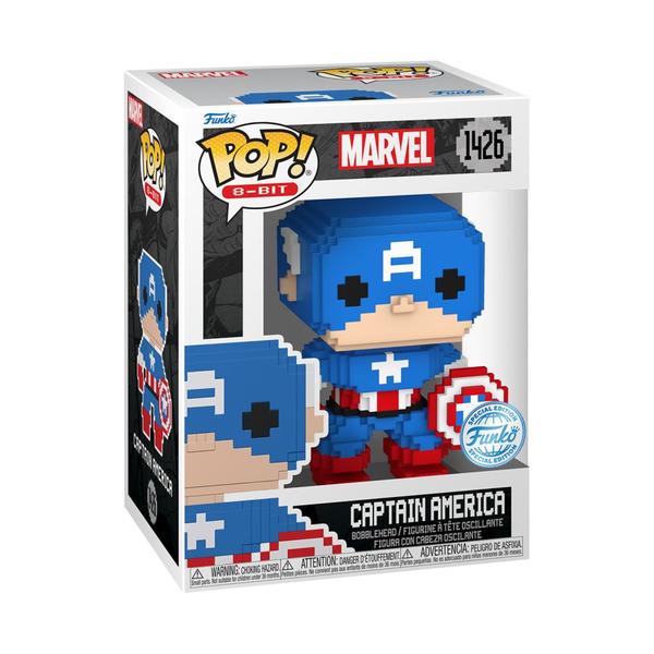 Marvel: 8-Bit - Captain America 8-Bit Pop! RS