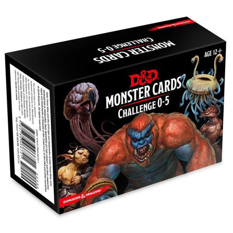 D&D Spellbook Cards - Monster Deck 0-5