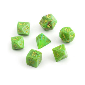 Dice-Chessex Vortex Polyhedral Slime/yellow
