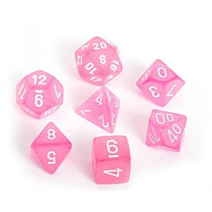 Dice - Chessex Frosted Pink/White