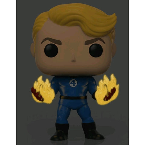 Fantastic Four - Human Torch Suited Glow US Exclusive Pop! Vinyl [RS]