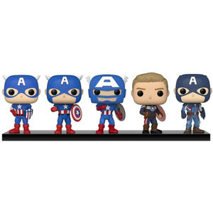 Captain America - Through the Ages Year of the Shield US Exclusive Pop! Vinyl 5-Pack [RS]