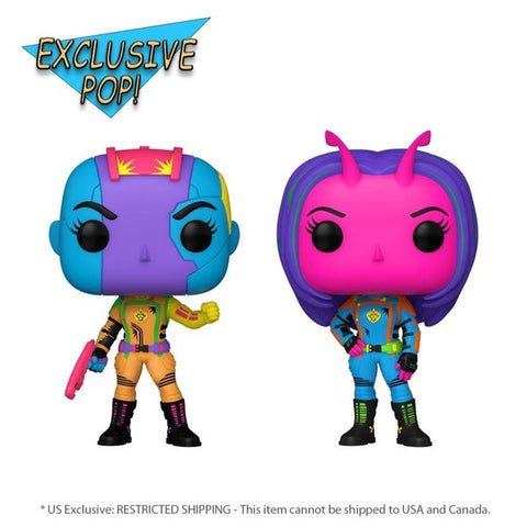 Image of GotG 3 - Nebula & Mantis US Exclusive Blacklight Pop! 2-Pack [RS]