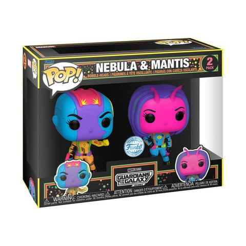 Image of GotG 3 - Nebula & Mantis US Exclusive Blacklight Pop! 2-Pack [RS]