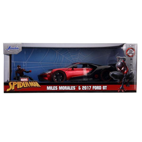 Image of Spider-Man - Miles Morales 2017 Ford GT 1:24 Scale Hollywood Ride