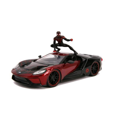 Image of Spider-Man - Miles Morales 2017 Ford GT 1:24 Scale Hollywood Ride