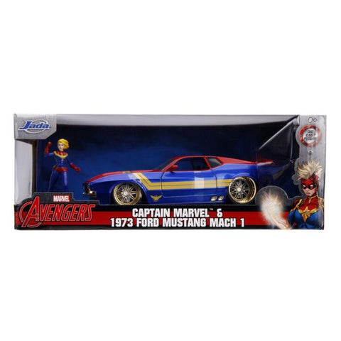 Image of Captain Marvel - 1973 Ford Mustang Mach 1 1:24 Scale Hollywood Ride