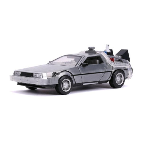Image of Back to the Future 2 - Delorean 1:24 Scale Hollywood Ride