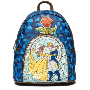 Loungefly Beauty and the Beast - Stain Glass US Exclusive Mini Backpack