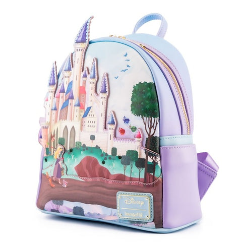 Image of Loungefly Sleeping Beauty - Castle Mini Backpack