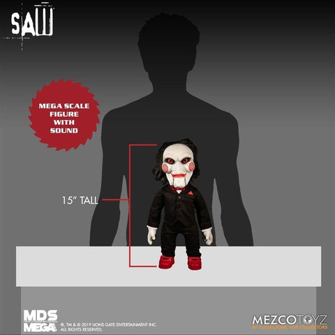 Image of Saw - Talking Billy 15" Mega Figure Horror Figure