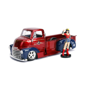 DC Bombshells - Wonder Woman Chevy Pickup 1:24 Scale Hollywood Rides Diecast Vehicle